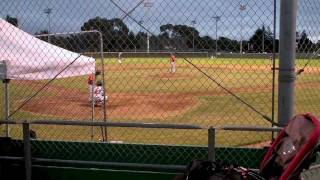 Chris Viall strikes out 5 in a row at Trosky Showcase Sept. 24, 2011