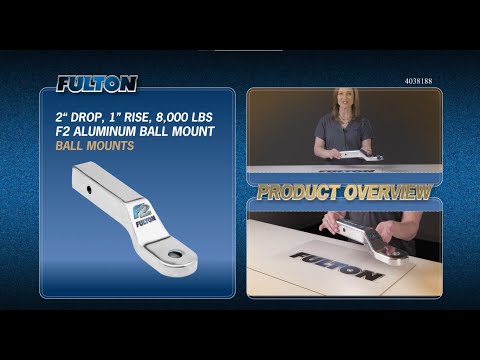 Fulton® F2® 2" Drop Trailer Hitch Ball Mount | Overview