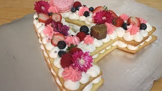 TARTA NUDE DE MASA SUCREE DE NUMEROTES Y LETROTAS