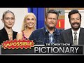 Impossible Pictionary with Blake Shelton, Gigi Hadid and Gwen Stefani | The Tonight Show