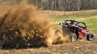 DESTROYING a Field Can Am Maverick X3 Turbo Style SHREDDY!