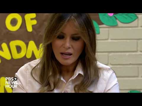 WATCH: First Lady Melania Trump visits Texas immigrant holding center