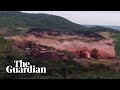 Terrifying moment of Brazil dam collapse caught on camera