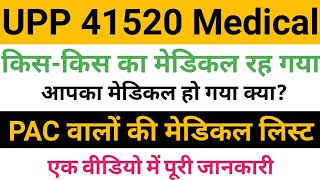 खुशखबरी, PAC बालों की मेडिकल लिस्ट, PAC TRAINING DATE, up police training, JTC list, up police medic