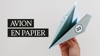 TUTO FACILE AVION EN PAPIER | Modèle à télécharger gratuitement