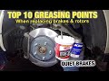 Top 10 Brake system GREASING Points, How to grease the brake system