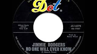 Watch Jimmie Rodgers No One Will Ever Know video
