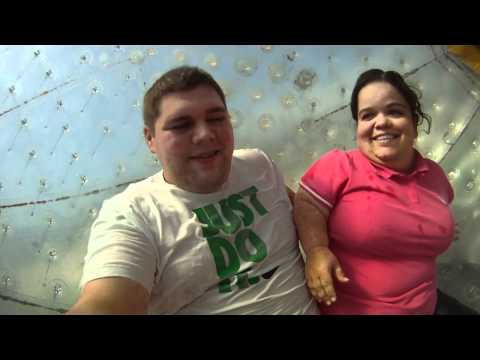 hydro zorbing - hana and dan