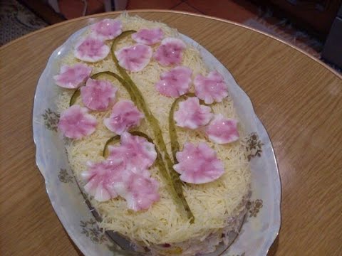 Салат сакура рецепт пошагово в Салат сакура рецепт пошагово в