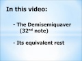 Music Theory: Demisemiquaver (32nd Note)