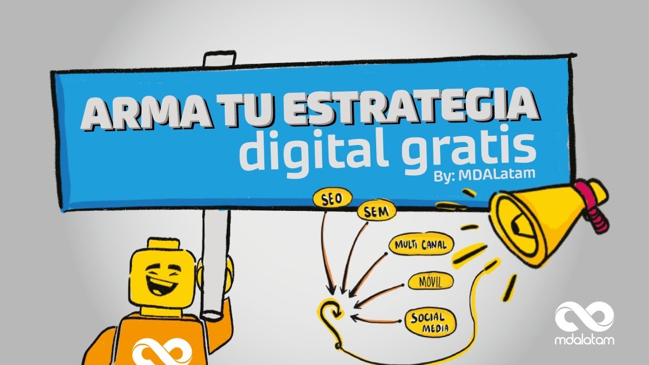 Diseña tu estrategia digital GRATIS, Curso de marketing digital GRATIS 2020 paso a paso y online.