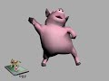 The 3d dancing pig - Pig Day ecards - Events Greeting Cards