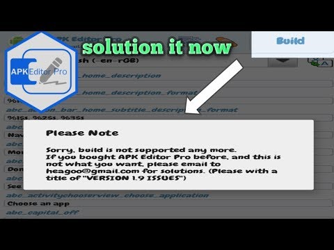 Apk Editor Pro Fixed Build Option ।। Multi Tube apk