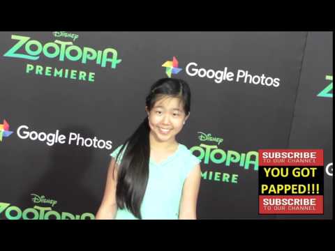 Nina Lu at the Zootopia Premiere at El Capitan Theatre in Hollywood