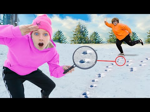 Tracking MYSTERY NEIGHBOR FOOTPRINTS leads to BRAND NEW EVIDENCE REVEALED!! (Found Top Secret Clue)