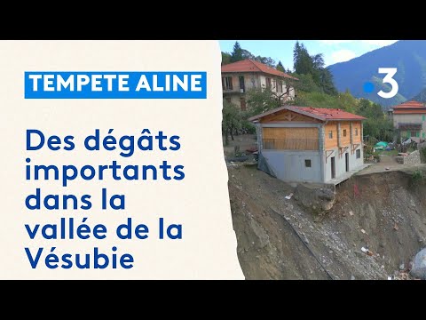 Tempête Aline : des dégâts importants dans la vallée de la Vésubie