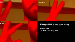 Video Comparison Between 100Mbps, 200Mbps And 400Mbps With Fuji X-T4