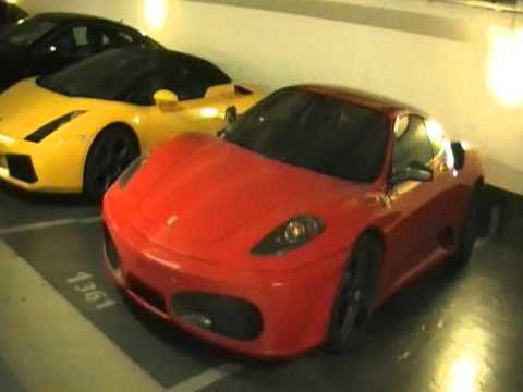 Worldplates1 films 2 Lamborghini Gallardo Spyder and a Ferrari F430 in Paris