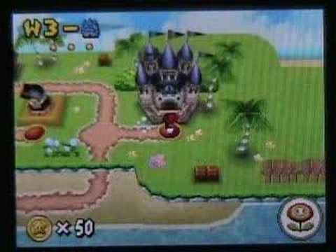 New Super Mario Bros Walkthrough Part 3-3 BOSS BATTLE