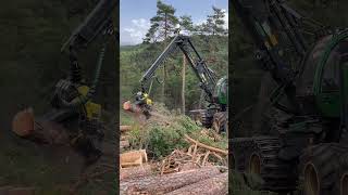 Harvester 1270G Un Action #Machine #Johndeere #Harvester #Wood #Viral #Love #Tree #Montains #Bosque