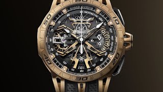 New Roger Dubuis Excalibur Spider Flyback Chronograph Pink D And Anium, Eng.sub.