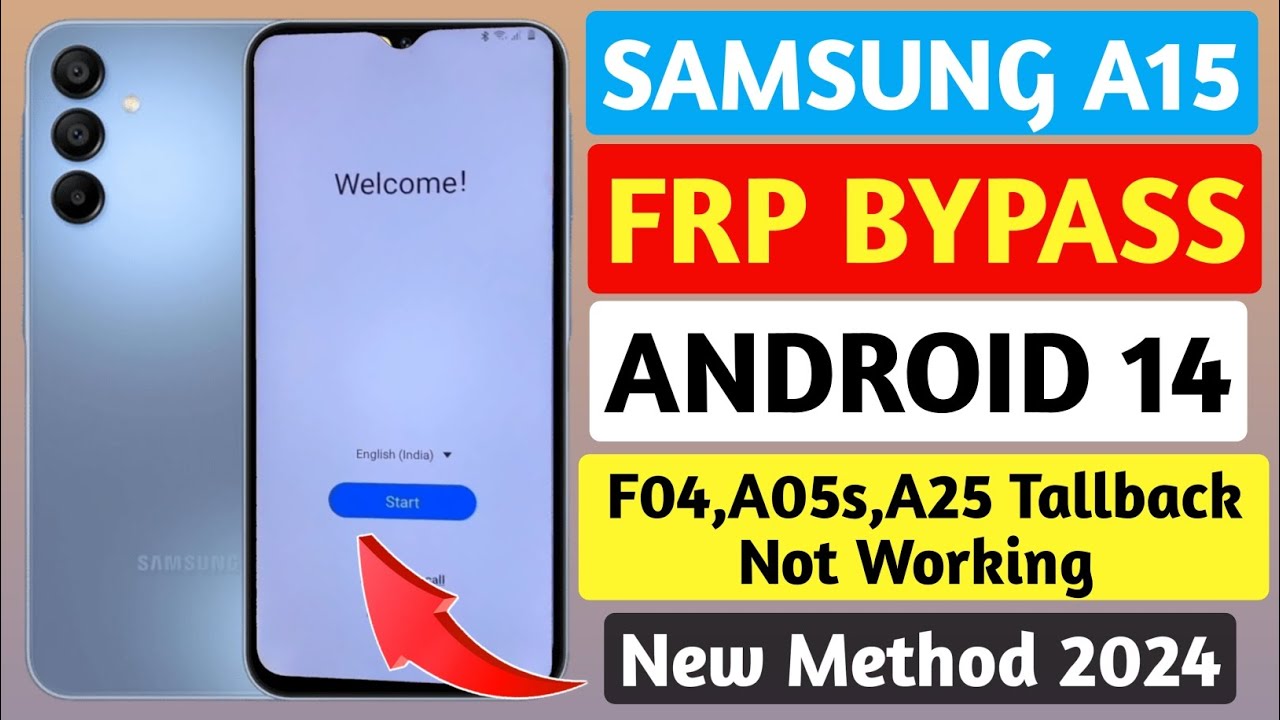 Samsung A15 Frp Bypass | Samsung F04, A05s, A25 Tallback Samsung A15 Frp Bypass | Samsung F04, A05s, A25 Tallback
