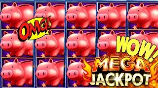 My BIGGEST HANDPAY JACKPOT On Piggy Bankin Slot Machine | High Limit piggy Bankin Slot Huge Jackpot