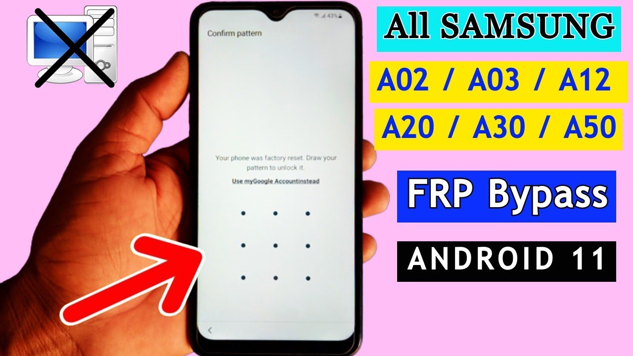 Samsung A02/A03/A12/A20/A30/A50 Reset Google Account Samsung A02/A03/A12/A20/A30/A50 Reset Google Account