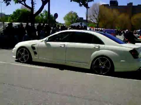 Matte White All New FAB Design 2010 Mercedes Benz S65 AMG sound