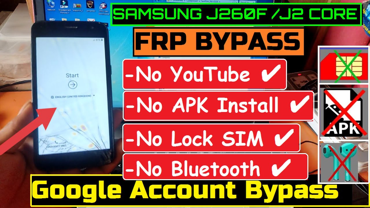 Samsung J2 Core (SM-J260F) FRP/Google Lock Bypass Samsung J2 Core (SM-J260F) FRP/Google Lock Bypass