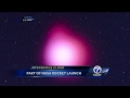 NASA launch caused strange pink cloud