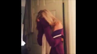 Eliza Taylor Getting Scared