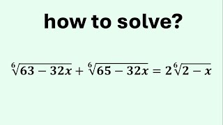 How to Solve the Challenging Radical Equation?