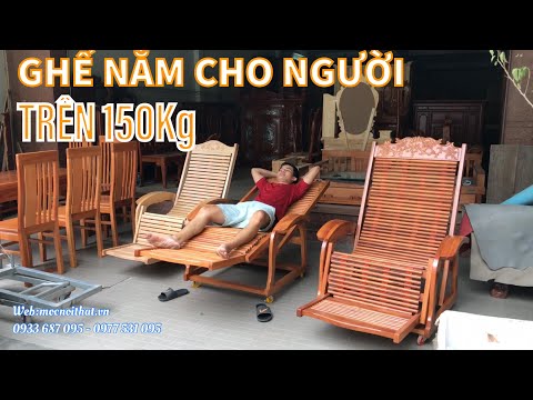 Ghế dây Thư Giãn Nằm Coi Tivi Gỗ Quý Gõ Đỏ | Ghế lười Gỗ