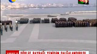 Dövlət Bayrağı Günü Ilə Bağlı Bayrağın Qaldırılması Və Velotur Keçirildixəzər Tv-09.11.2014