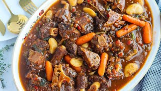 You won't believe it! Easy Jamaican Oxtail Recipe ready in 15 minutes. No wastin