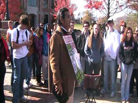 On 11-20-09 at University of Tennessee Chattanooga, a protester came to campus and told us all we were going to hell for our college life styles. He was a li...