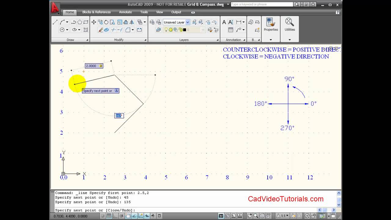 Autocad Tutorial Using Dynamic Input YouTube