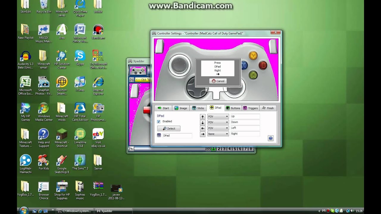 xpadder 5.3 xbox 360 profile