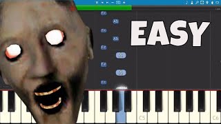 Granny (Horror Game) Theme - EASY Piano Tutorial - How to Play Granny Theme