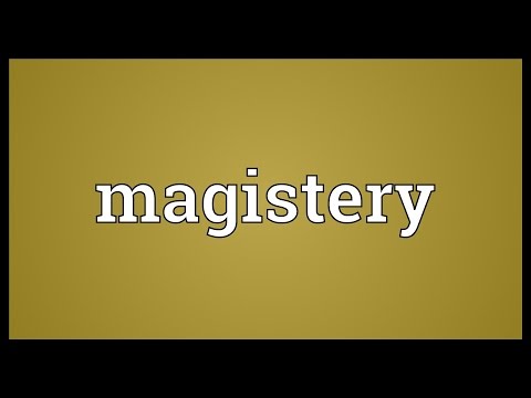 Header of magistery