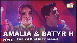 AMALIA & Batyr Hoshdurdyyew - Täze Ýyl 2024 show Konsert 4K