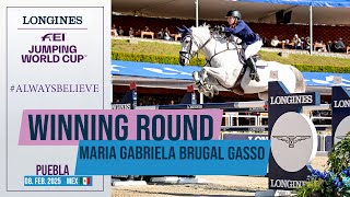 Maria Gabriela Brugal Go & Jadore Flamenco First At The Longines Fei Jumping World Cup Puebla