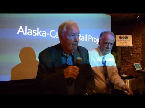 Frank Murkowski, former Alaska governor, presents Alaska Canada railroad project