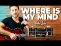 Where Is My Mind Tutorial - The Pixies (EASY CHORDS + LEAD guitar lesson)