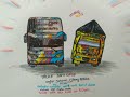 Menggambar Truck Anti Gosip VS Bus,duel menegangkan,by Heru