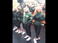 Oregon Cheerleaders at College Gameday