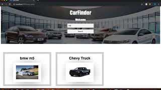 CarFinder Application Demo Flatiron School Module 2 Project
