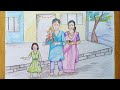 Ganpati bappa memory drawing| how to draw ganpati bappa festival| ganpati visarjan| गणपती विसर्जन|