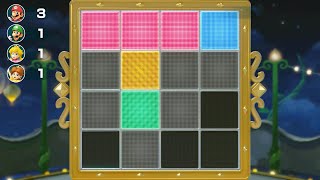 Super Mario Party - Mario Vs Luigi Vs Peach Vs Daisy - Square Off Master Difficulty